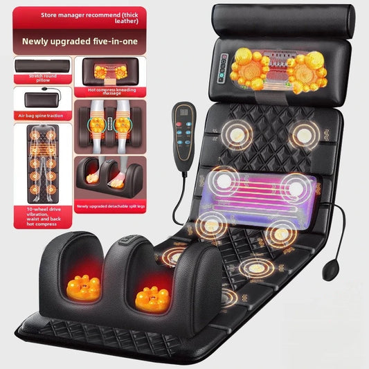 Electric Full Body Massage Mat with Heat & Remote Control